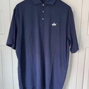Greyson Navy Polo Shirt with White Logo